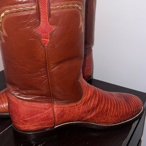 Vintage lizard boots, size 12